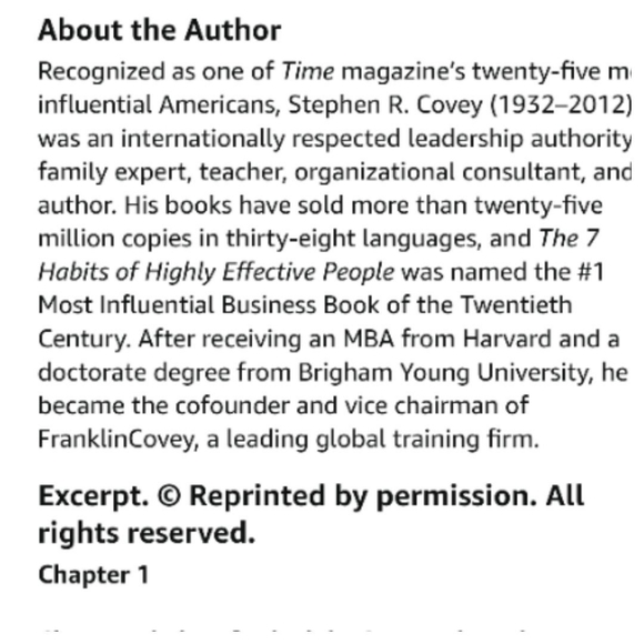 Book "Principle Centered Leadership" - Picture 6 of 8